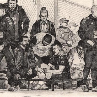 Cuello, do Atlético-MG, fratura a perna em jogo contra o Bolívar e fará cirurgia