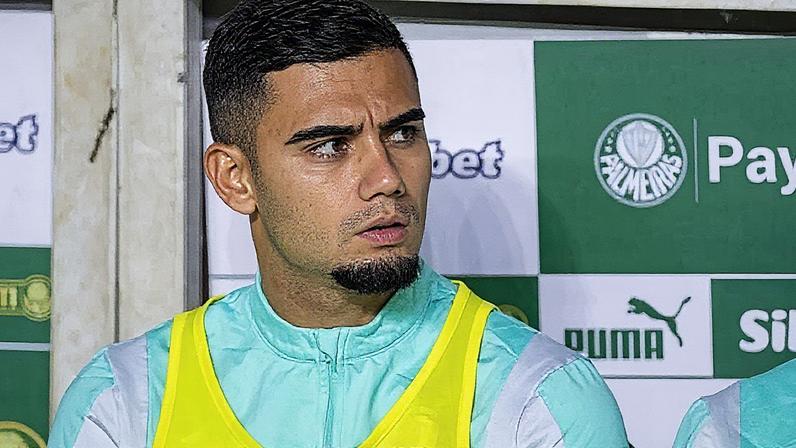 Andreas Pereira no Allianz Parque antes de sua estreia pelo Palmeiras (Foto: Reprodução)