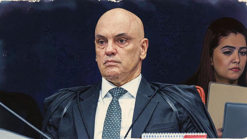 Ministro Alexandre de Moraes durante julgamento no Supremo Tribunal Federal (Foto: Reprodução)