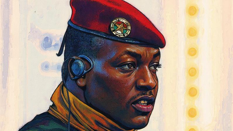 Líder da junta, Capitão Ibrahim Traoré, se apresenta como defensor do pan-africanismo (Foto: Reprodução)