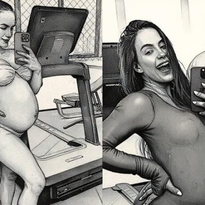 Carol Peixinho revela ganho de 10 kg na reta final da gravidez