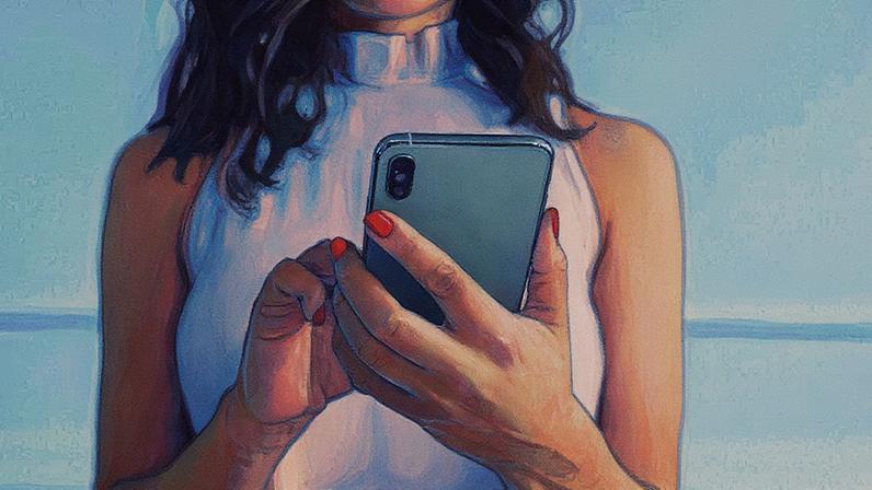 Mulher usando celular (Foto: Reprodução)