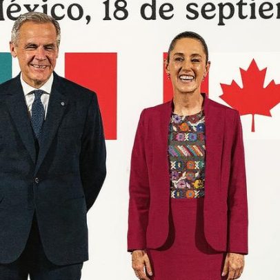 Sheinbaum e Carney se unem para negociações do TMEC com Trump
