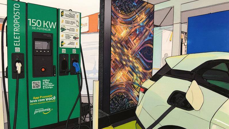 Número de eletropostos cresceu no país, mas a distribuição é irregular e a maioria dos carregadores é lenta (Foto: Reprodução)