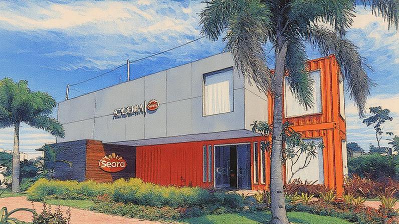 Hub de inovação da Seara, chamado de Academia Seara, dedicado ao desenvolvimento de novos produtos alimentícios (Foto: Reprodução)