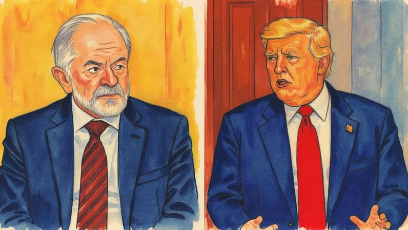 Presidente Lula e Donald Trump em um encontro (Foto: Reprodução)