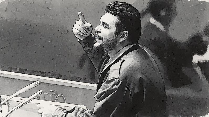 Che Guevara discursa contra o imperialismo americano na Assembleia Geral da ONU em 1964 (Foto: Reprodução)