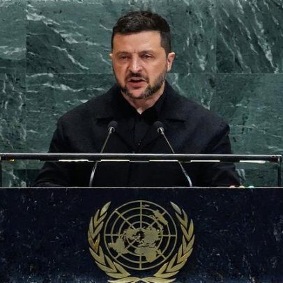 Zelenski pede apoio militar e destaca a fragilidade do direito internacional na ONU