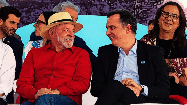 Lula e Pacheco participam de evento no município de Contagem, em Minas Gerais (Foto: Reprodução)