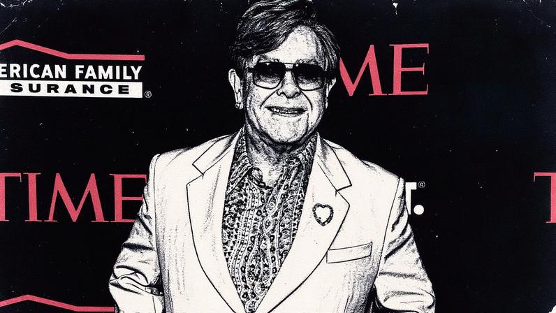 Elton John detalha a transformação de suas kneecaps em joias douradas no novo documentário curto 'Elton John — Touched By Gold' (Foto: Reprodução)