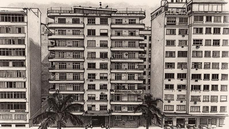 Fachada do edifício Anchieta, localizado na Praia do Flamengo, Zona Sul do Rio (Foto: Reprodução)
