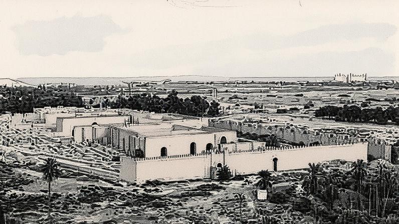 Vista de um dos palácios de Nabucodonosor II na antiga Babilônia, 11 de agosto de 2025 • Azhar Al-Rubaie via CNN Newsource