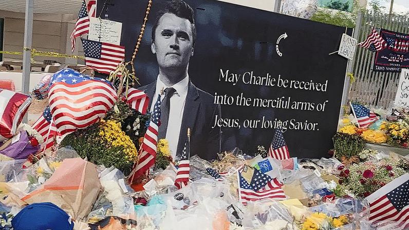 Viúva de Charlie Kirk, Erika, faz sua primeira declaração pública após o tiroteio fatal (Foto: Reprodução)