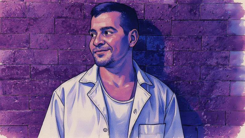 Ator Thiago Martins interpreta o personagem Vasco na novela 'Vale Tudo' (Foto: Reprodução)