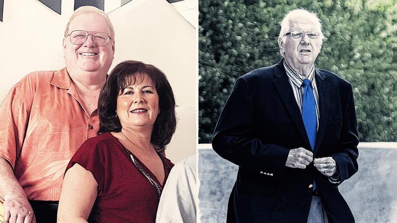 Montagem do juiz com a esposa (Foto: Reprodução)