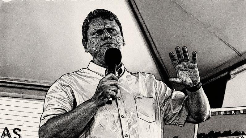 Governador de São Paulo, Tarcísio de Freitas, em imagem divulgada (Foto: Reprodução)
