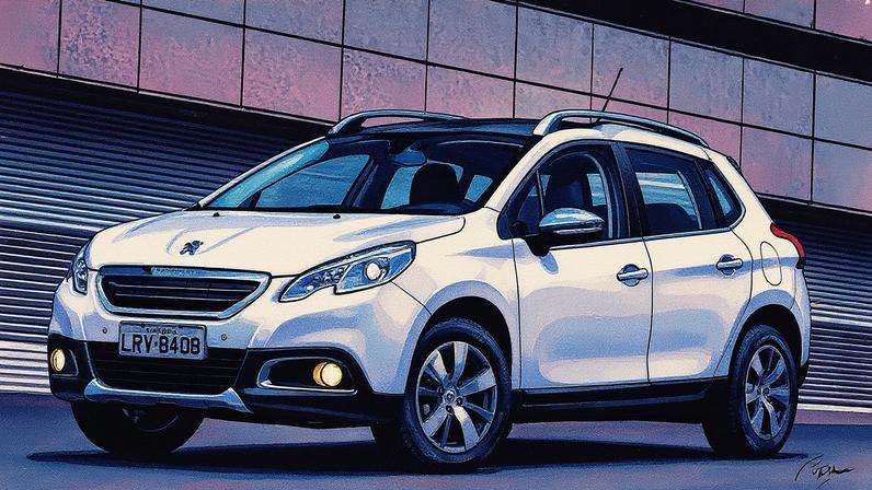 Peugeot 2008 em exibição (Foto: Reprodução)