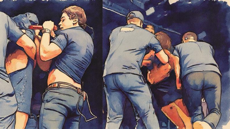 Natanzinho Lima foi mordido por fã em show — Foto: Reprovação/X