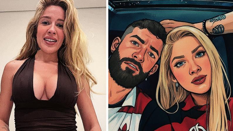 Karoline Lima e Léo Pereira — Foto: Reprodução/Instagram