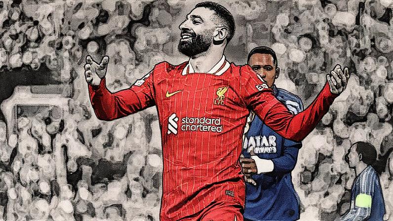 Jogador em ação durante partida entre Liverpool e PSG (Foto: Reprodução)