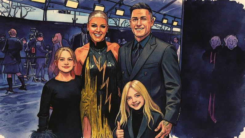 P!nk e Carey Hart comemoram o primeiro dia de aula da filha Willow com uma foto dela e do irmão Jameson (Foto: Reprodução)