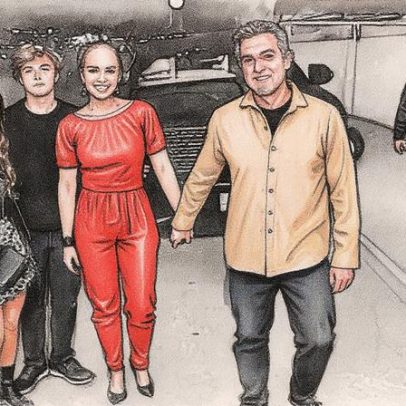 Huck e Angélica levam filhos ao festival The Town em sua estreia