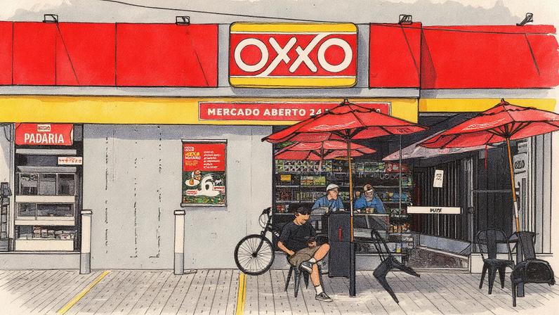 Unidade da rede de lojas de conveniência Oxxo em São Paulo, controlada pelo Grupo Nós, joint venture entre Raízen e Femsa (Foto: Reprodução)