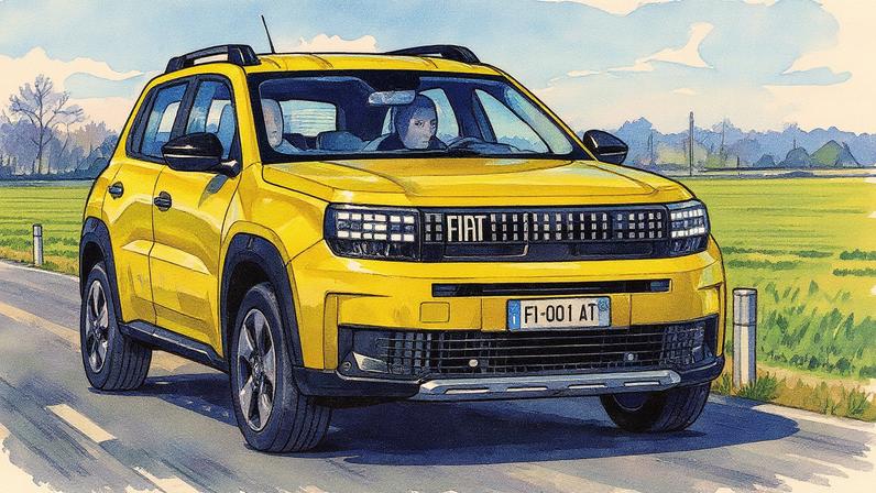 Fiat Grande Panda em exibição (Foto: Reprodução)