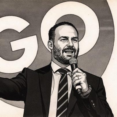 Eduardo Bolsonaro critica Alexandre de Moraes e busca apoio da direita europeia