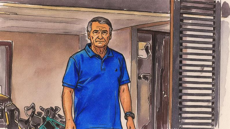 Ex-presidente Jair Bolsonaro em prisão domiciliar em Brasília (Foto: Reprodução)