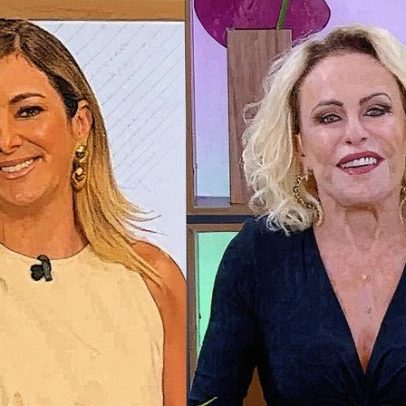 Ticiane Pinheiro se empolga ao ser elogiada por Ana Maria Braga na TV