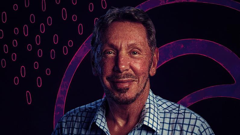 Larry Ellison, cofundador da Oracle, em uma apresentação (Foto: Reprodução)