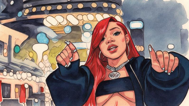 GloRilla se junta a Cardi B e Nicki Minaj como as únicas rappers femininas com seis músicas no topo das paradas (Foto: Reprodução)