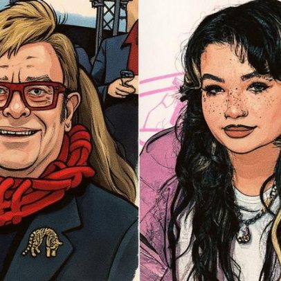 Elton John entrega chaves de sua casa após perder aposta para Lola Young