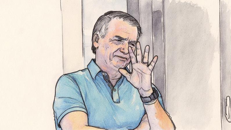 Jair Bolsonaro em prisão domiciliar em Brasília (Foto: Reprodução)