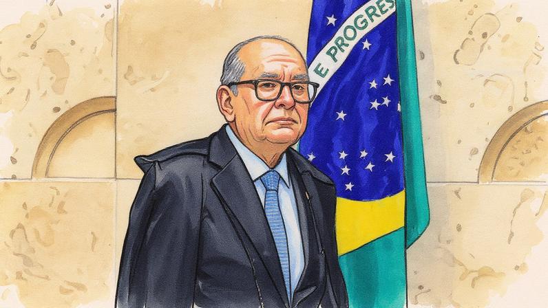 Ministro do STF, Gilmar Mendes, em evento oficial (Foto: Reprodução)