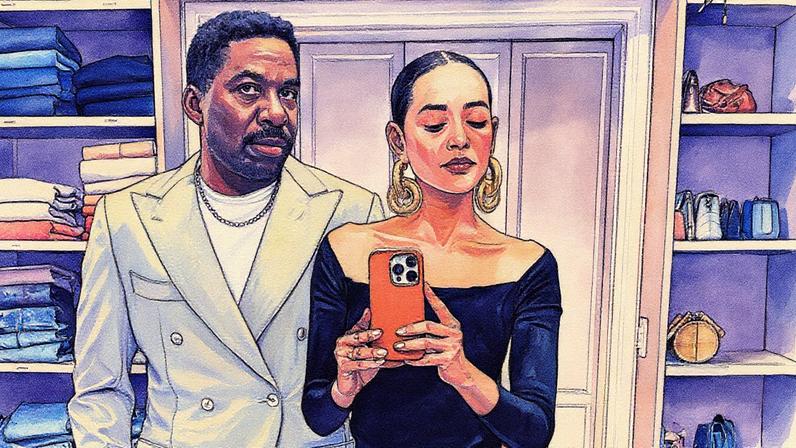 Lázaro Ramos e Taís Araujo posam juntos antes do jantar em que renovaram os votos de casamento (Foto: Reprodução)