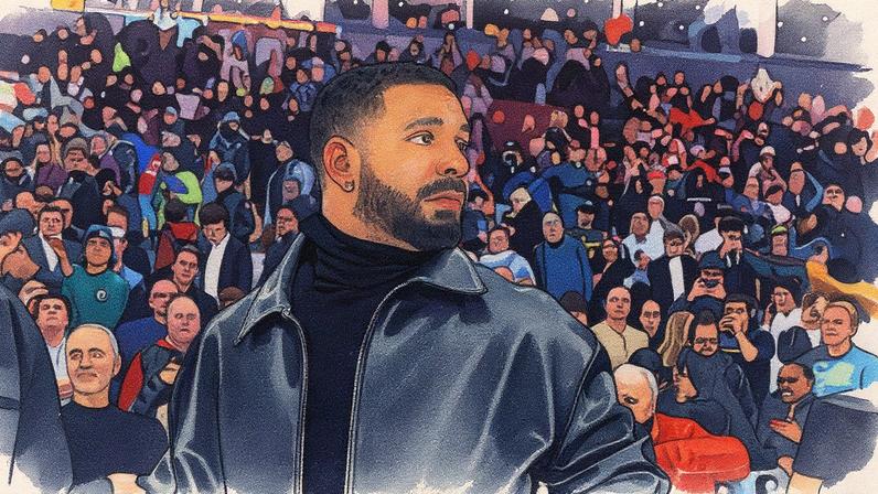 Drake apresentou uma prévia de seu próximo single e colaborações com YEAT e Cash Cobain durante a transmissão do episódio três de 'Iceman' (Foto: Reprodução)