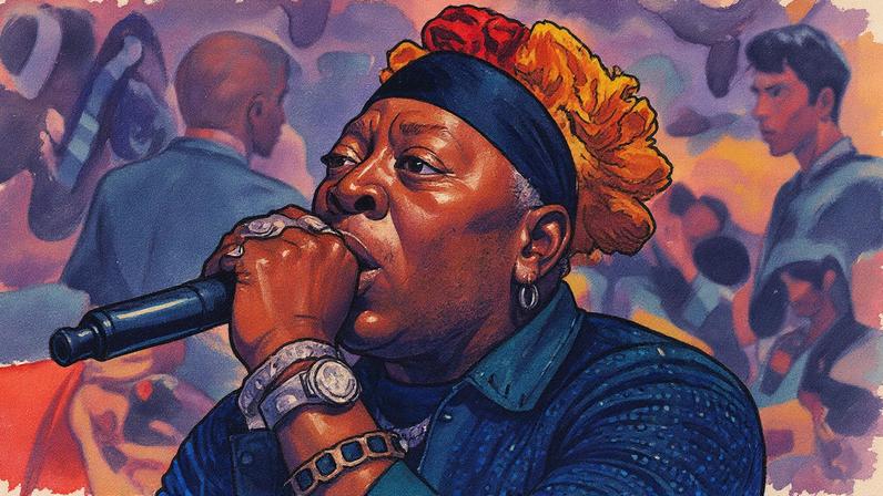 Artistas se apresentam no palco durante os Prêmios de Música do Caribe de 2025, incluindo Elephant Man, Lady Lava, Lila Iké e Full Blown (Foto: Reprodução)