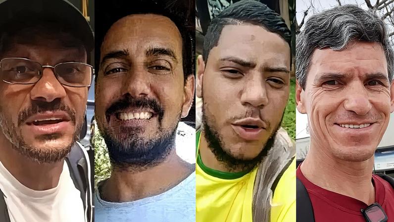 Quatro homens posam para a foto, da esquerda para a direita: Aécio Lúcio Costa Pereira, Thiago de Assis Mathar, Matheus Lima de Carvalho Lázaro e Moacir José dos Santos (Foto: Reprodução)