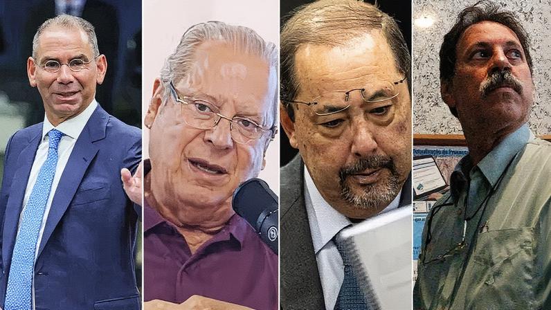 José Luis Oliveira Lima defende José Dirceu, enquanto Delúbio Soares é defendido por Celso Vilardi (Foto: Reprodução)