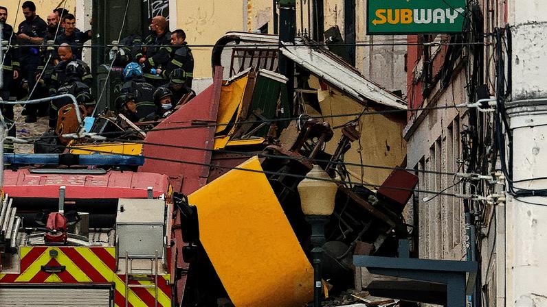 Bondinho de Lisboa descarrila e tomba, resultando em mortos e feridos (Foto: Reprodução)