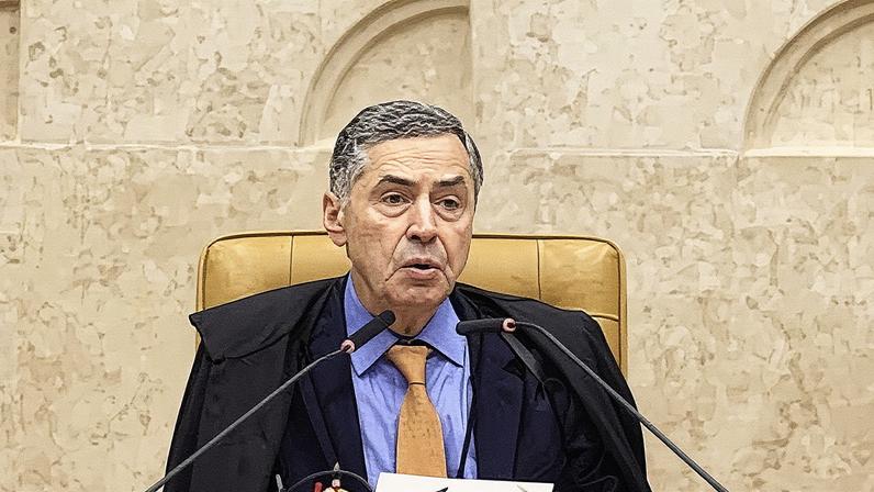 Ministro Luís Roberto Barroso, presidente do Supremo Tribunal Federal, em evento oficial (Foto: Reprodução)
