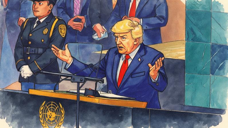 Presidente dos EUA discursa durante a 80ª sessão da Assembleia Geral da ONU (AGNU) na sede das Nações Unidas (Foto: Reprodução)