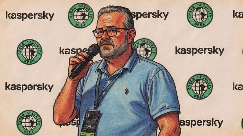 Claudio Martinelli, diretor geral da Kaspersky para as Américas, em evento (Foto: Reprodução)