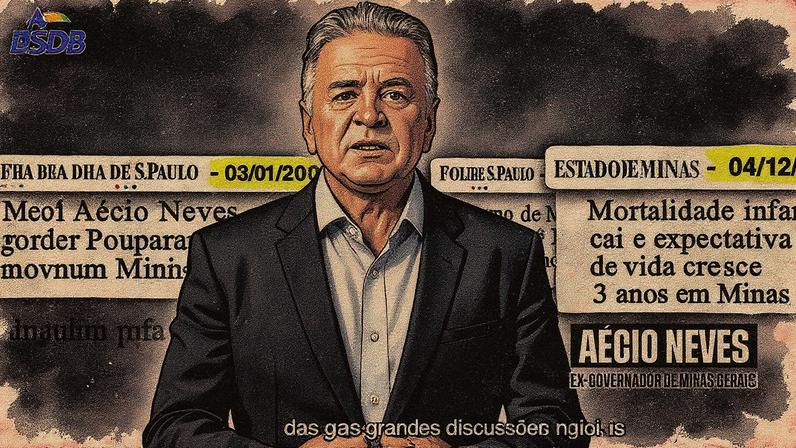 Aécio Neves destaca realizações de seu governo em propaganda do PSDB MG (Foto: Reprodução)