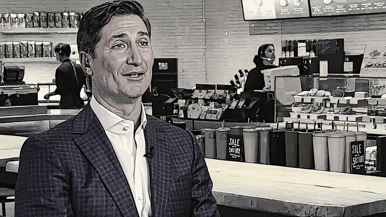 Brian Niccol, CEO da Starbucks, fala com a CNBC em uma entrevista (Foto: Reprodução)