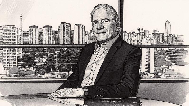 Roberto Justus fala sobre a SteelCorp e sua visão para o futuro da construção, destacando a importância do aço e da industrialização (Foto: Reprodução)