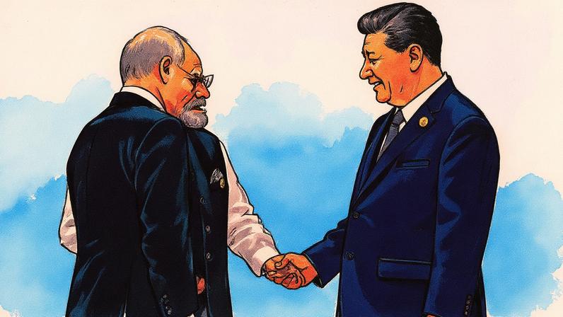 Líderes da Rússia, Índia e China se encontram ao final da cúpula em Tianjin (Foto: Reprodução)