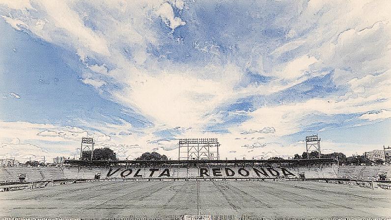 Estádio Raulino de Oliveira, localizado em Volta Redonda (RJ) (Foto: Reprodução)